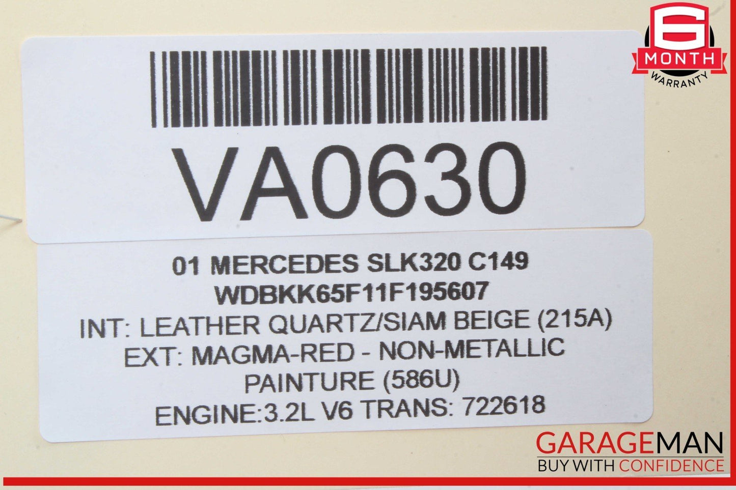 97-04 Mercedes R170 SLK230 SLK320 Rear Right & Left Door Sound Speakers Set OEM