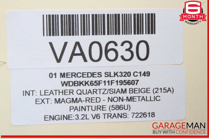 97-04 Mercedes R170 SLK230 SLK320 Rear Right & Left Door Sound Speakers Set OEM