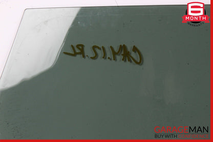 11-18 Porsche Cayenne 958 Hybrid S Rear Left Driver Side Door Window Glass OEM