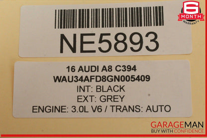 11-18 Audi A8 S8 Rear Trunk Lid Drive Motor Unit Assembly 4H0827851D OEM