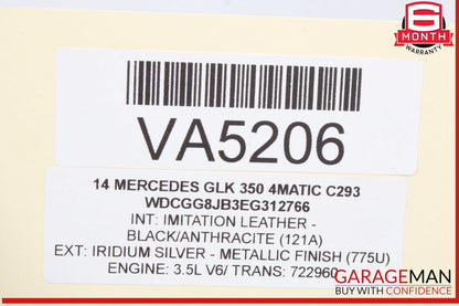 10-15 Mercedes X204 GLK350 4MATIC Front Right Side Axle CV Half Shaft OEM