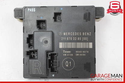 03-09 Mercedes W211 E350 E320 Rear Right & Left Side Door Control Module Set