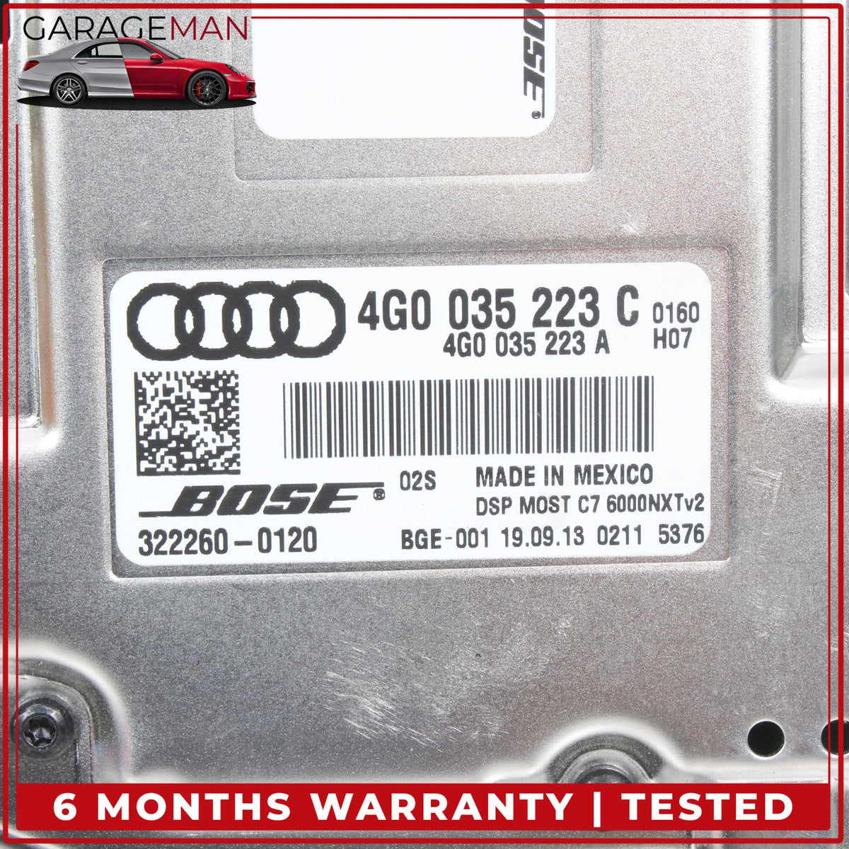 2012-2018 Audi A6 A8 Audio Sound System Amplifier AMP Bose 4G0035223C OEM