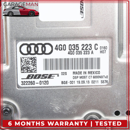 2012-2018 Audi A6 A8 Audio Sound System Amplifier AMP Bose 4G0035223C OEM