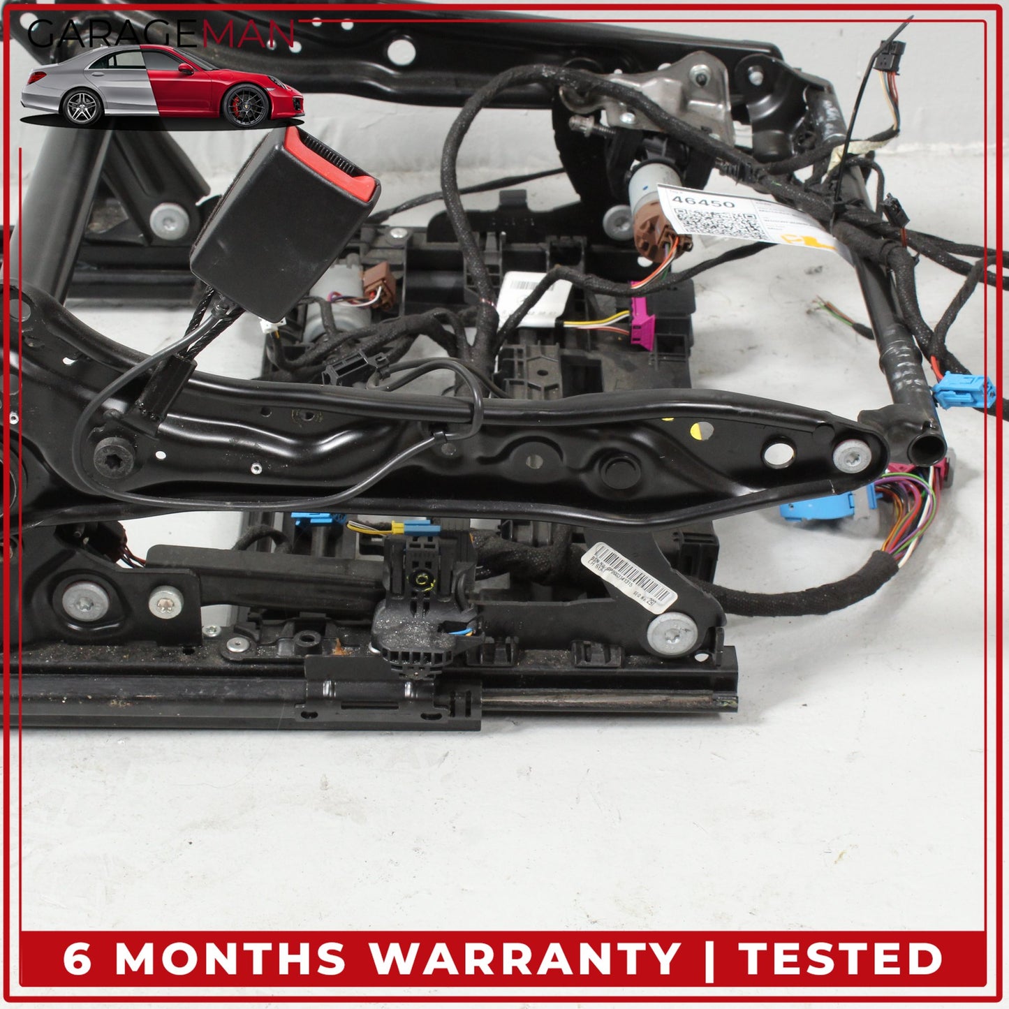 2015-2023 Mercedes W205 C300 C400 Front Left Seat Rail Track Frame w/ Motors OEM
