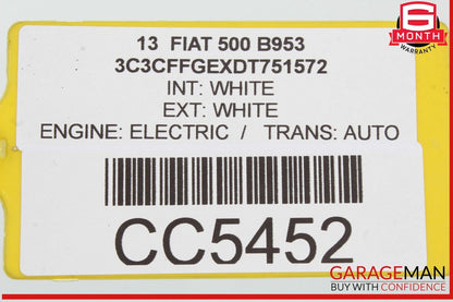 13-17 Fiat 500 Rear Bumper Cover Assembly White OEM