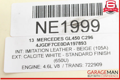 12-20 Mercedes X166 GL450 GL550 CLS550 Upper Oil Pan Section 2780140200 OEM
