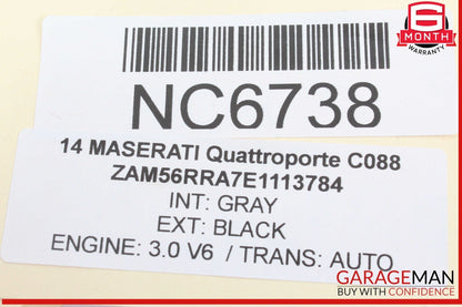 14-19 Maserati Quattroporte Rear Sunshade w/ 3rd Brake Light 670013815 OEM