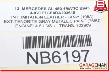 11-20 Mercedes X166 GL450 4MATIC S550 M278 4.6L Engine Cylinder Head Right OEM