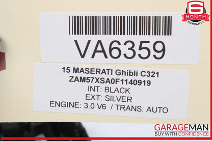 14-16 Maserati Ghibli Center Dash Air Vent Grille Screen Frame Trim Panel OEM