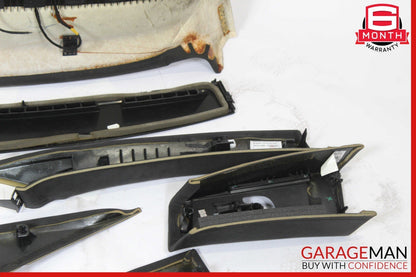 14-17 Maserati Ghibli Interior Roof Headliner Pillar Cover Set Trim Suede Assy