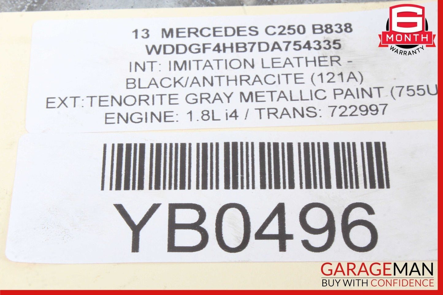 12-15 Mercedes W204 C250 SLK250 M271 1.8L Lower Oil Pan Section 2710141602 OEM