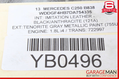 12-15 Mercedes W204 C250 SLK250 M271 1.8L Lower Oil Pan Section 2710141602 OEM