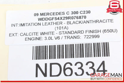 08-14 Mercedes W204 C300 C250 Rear Left & Right Shock Absorber Strut Set OEM