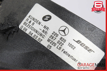 00-06 Mercedes W220 S55 AMG Front Left & Right Side Door Sound Speaker Set of 2