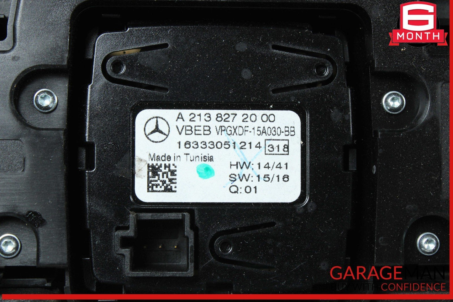 17-19 Mercedes W213 E300 Center Console Trim Assembly Black OEM