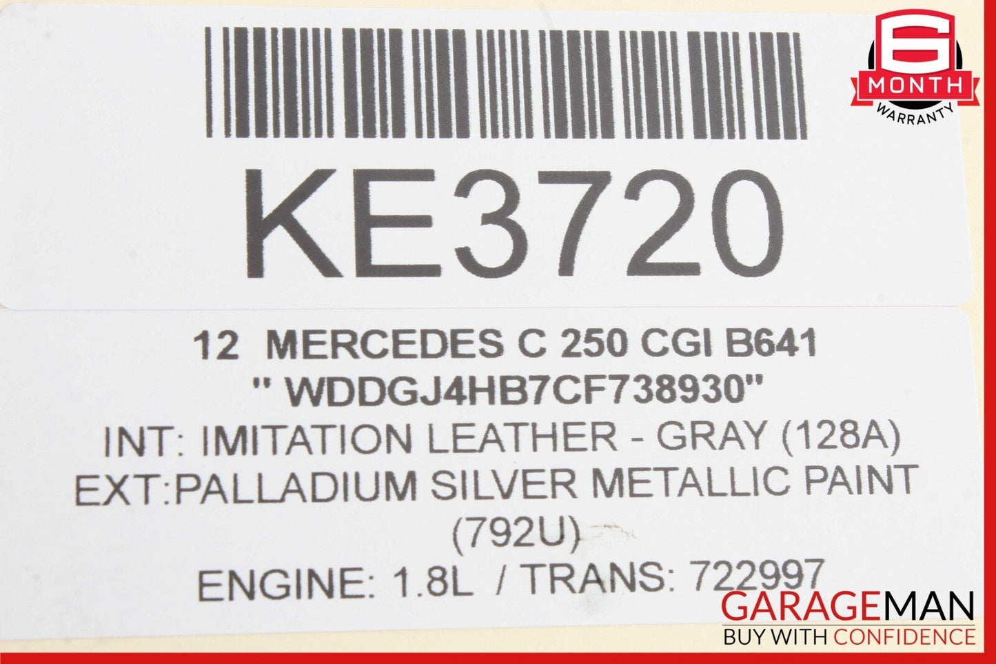 12-15 Mercedes W204 C250 SLK250 M271 1.8L Turbo Turbocharger IHI 2710903680 OEM