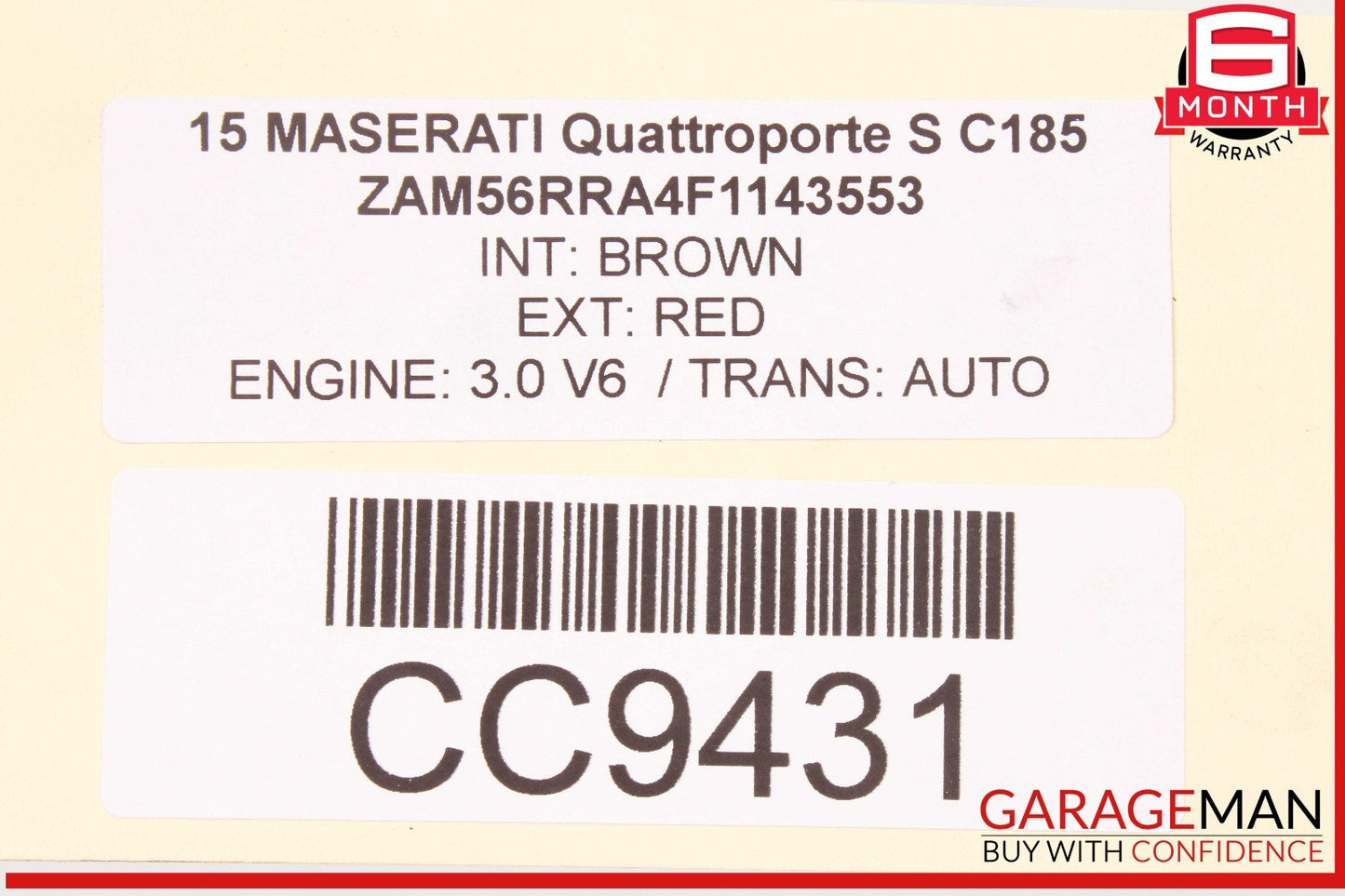 14-17 Maserati Ghibli S AWD 8G Auto Trans Automatic Transmission Assy OEM
