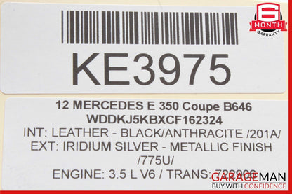 10-16 Mercedes W204 C250 C300 E250 E400 Top Upper Interior Rear View Mirror Grey