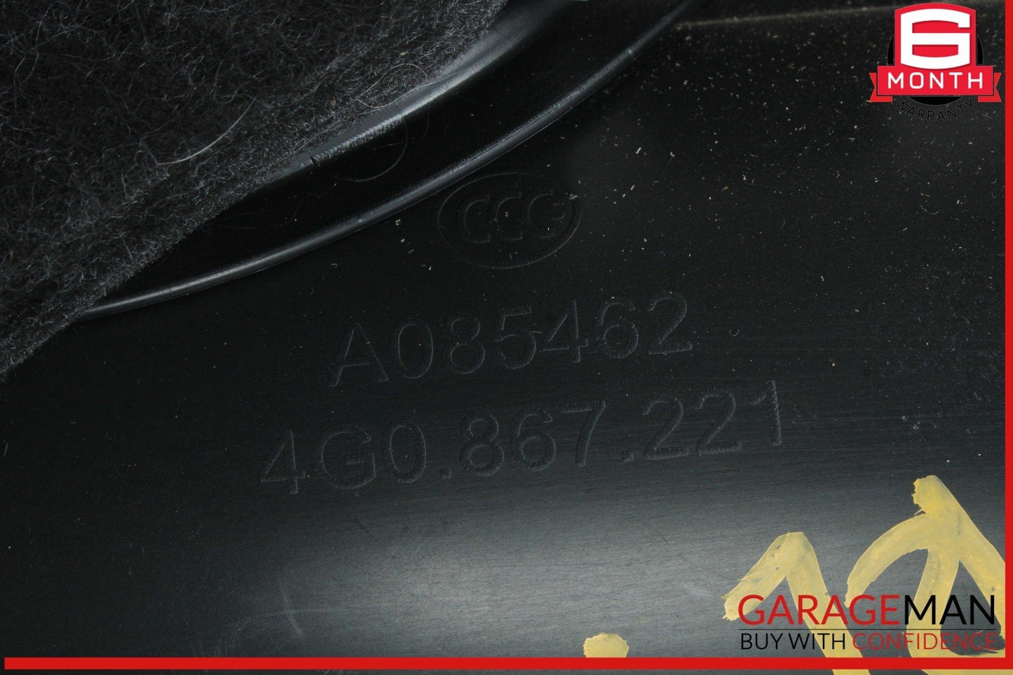 12-18 Audi A6 S6 Rear Left Driver Side Interior Door Panel 4G0867221 OEM