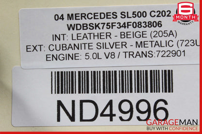 03-06 Mercedes R230 SL500 CLS500 Engine Cooling Radiator A/C Air Condenser Assy