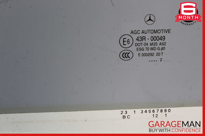 12-14 Mercedes W204 C250 C350 Coupe Front Left Side Door Window Glass OEM