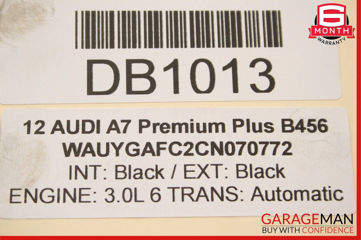12-15 Audi A7 Rear Drive Axle Shaft Driveshaft Assembly