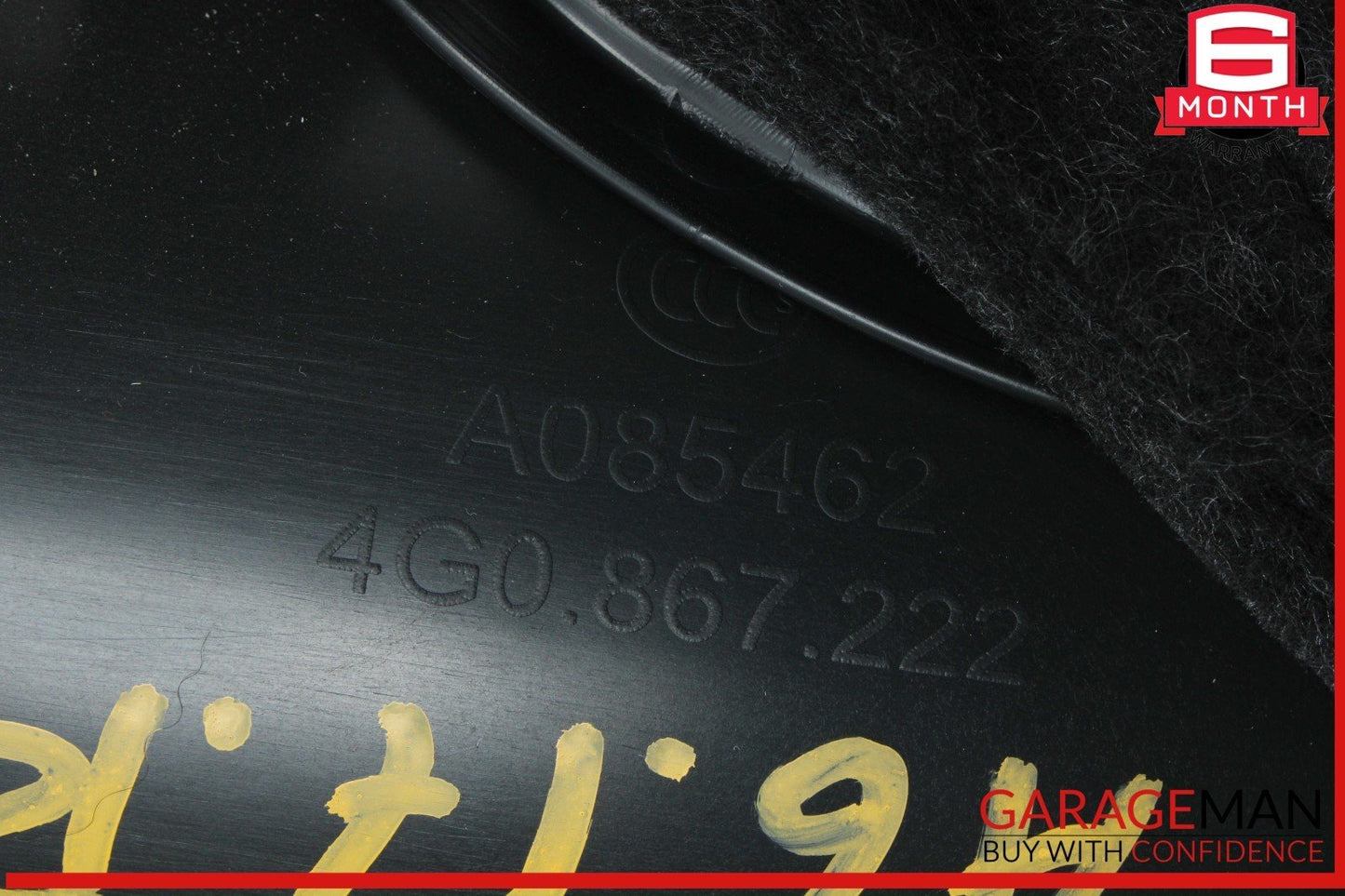 12-18 Audi A6 S6 Rear Right Passenger Side Interior Door Panel 4G0867222 OEM