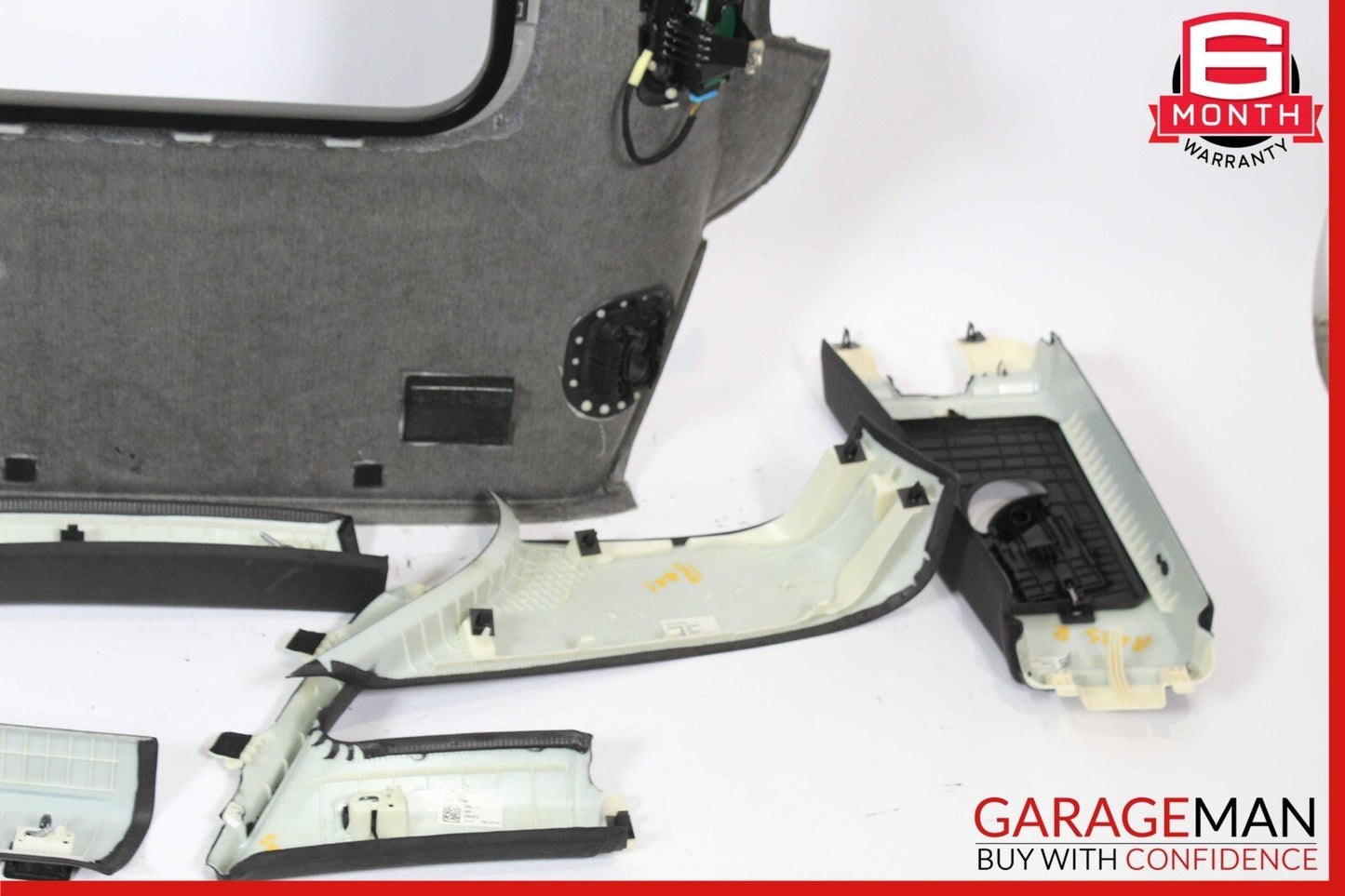 15-18 Porsche Macan 95B Headliner Pillar Trim Panel Cover Set Grey OEM