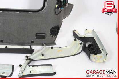 15-18 Porsche Macan 95B Headliner Pillar Trim Panel Cover Set Grey OEM