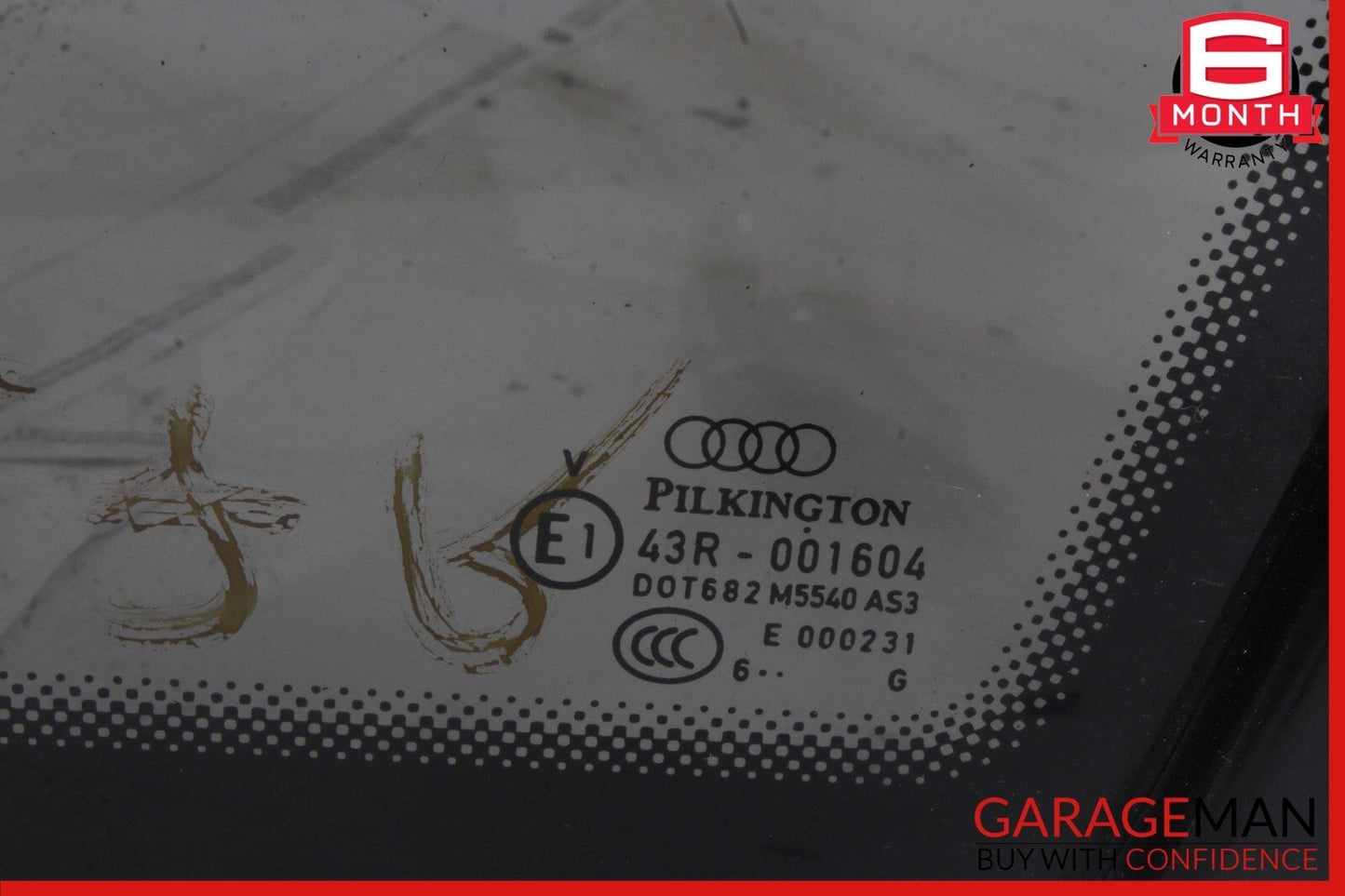 07-15 Audi Q7 Right Passenger Side Quarter Window Glass OEM