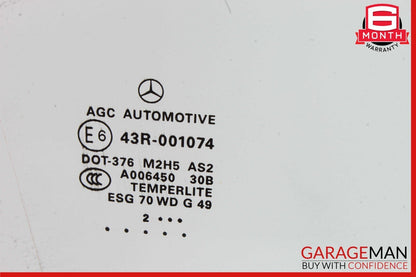 12-19 Mercedes X166 GL450 GLE43 AMG GLS550 Front Right Door Window Glass OEM