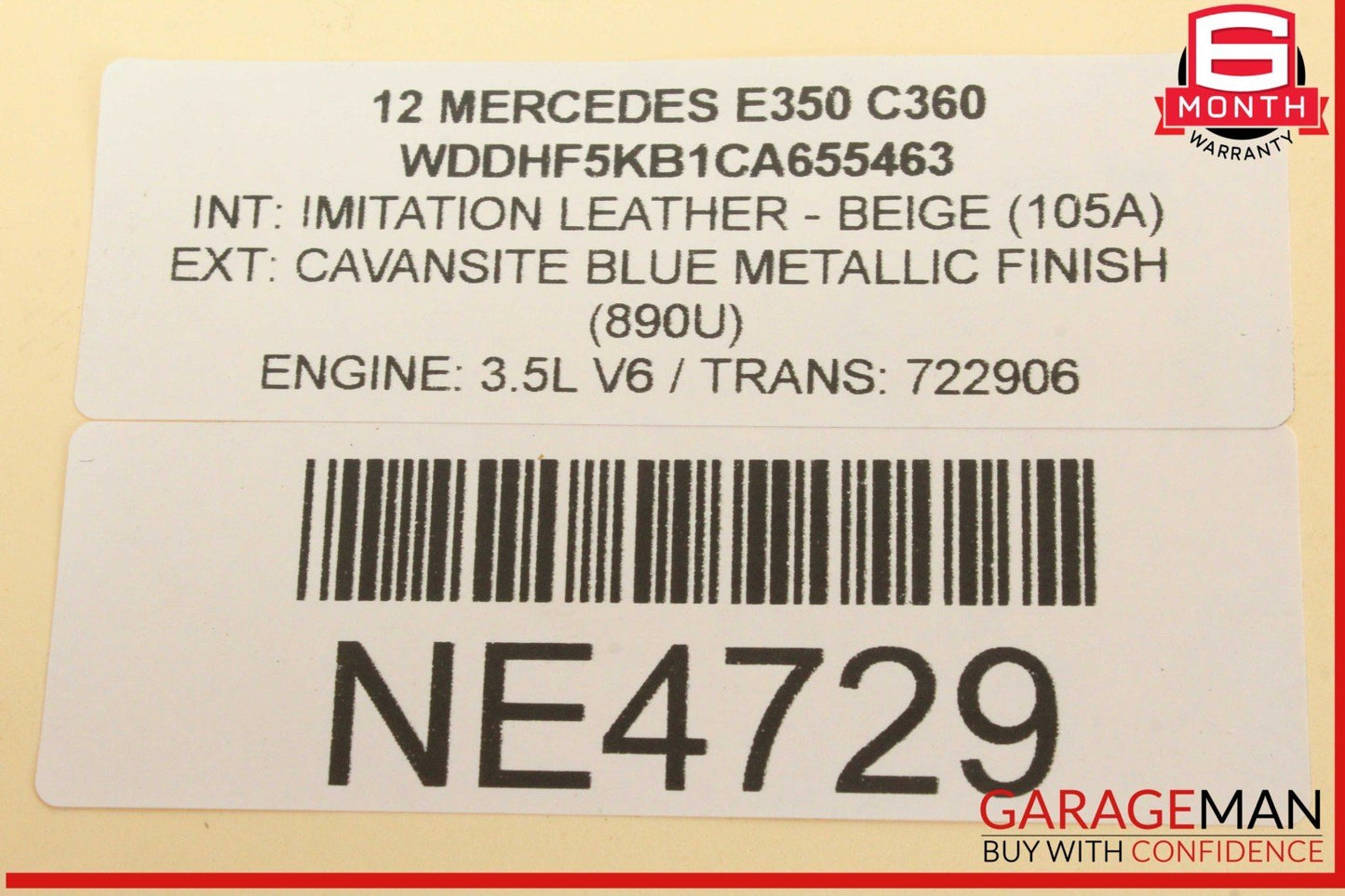 10-13 Mercedes W212 E350 Front Center Dash AC A/C Air Vent Trim Assembly OEM