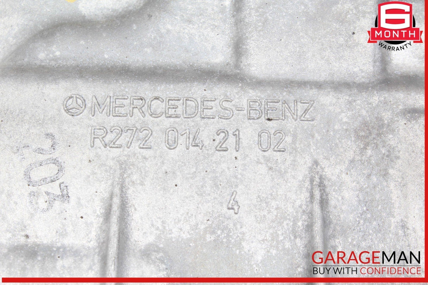 06-11 Mercedes W204 C300 Engine Upper Oil Sump Baffle Pan 2720142102 OEM