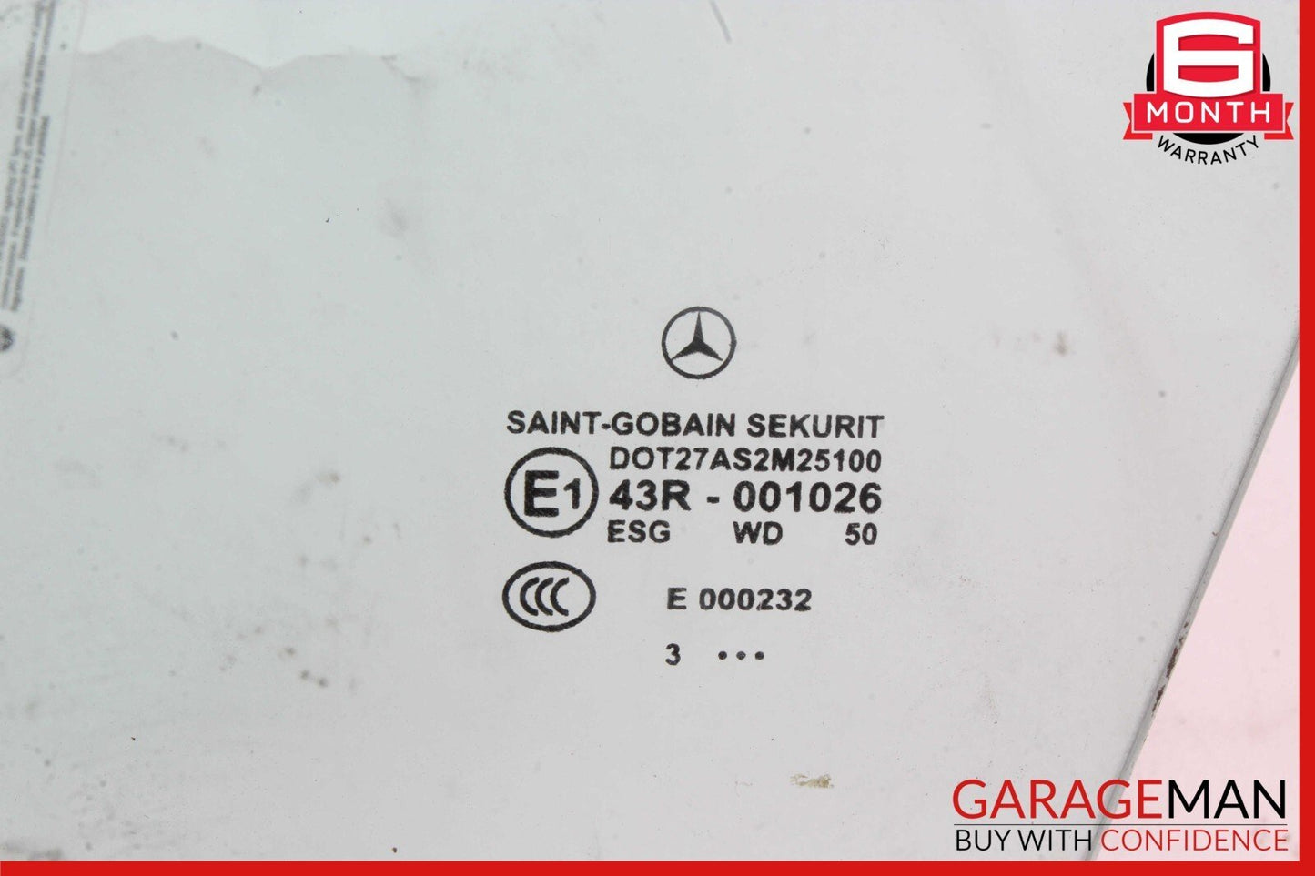 03-12 Mercedes R230 SL500 SL55 AMG Front Left Driver Side Door Window Glass OEM