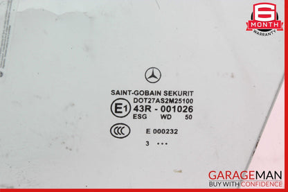 03-12 Mercedes R230 SL500 SL55 AMG Front Left Driver Side Door Window Glass OEM