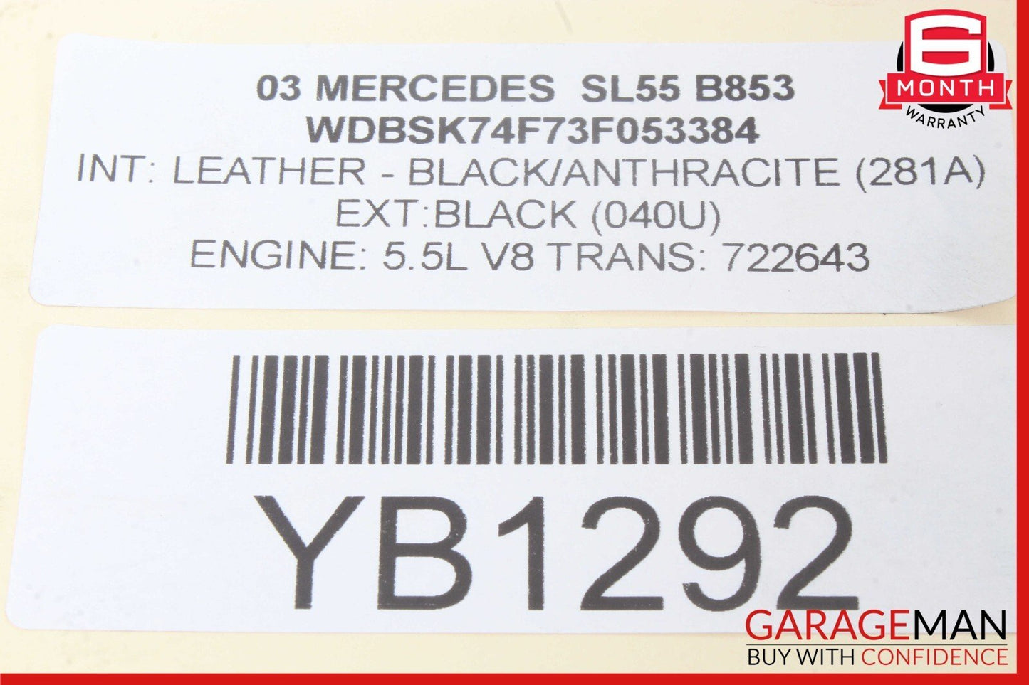 03-06 Mercedes R230 SL55 SL65 Rear Right & Left ABC Shock Strut Hydraulic OEM