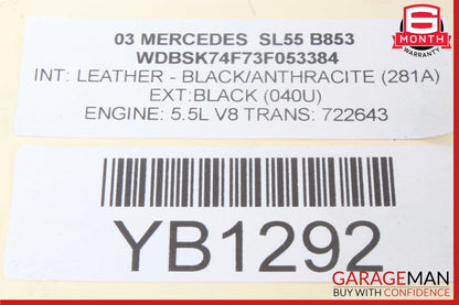 03-06 Mercedes R230 SL55 SL65 Rear Right & Left ABC Shock Strut Hydraulic OEM