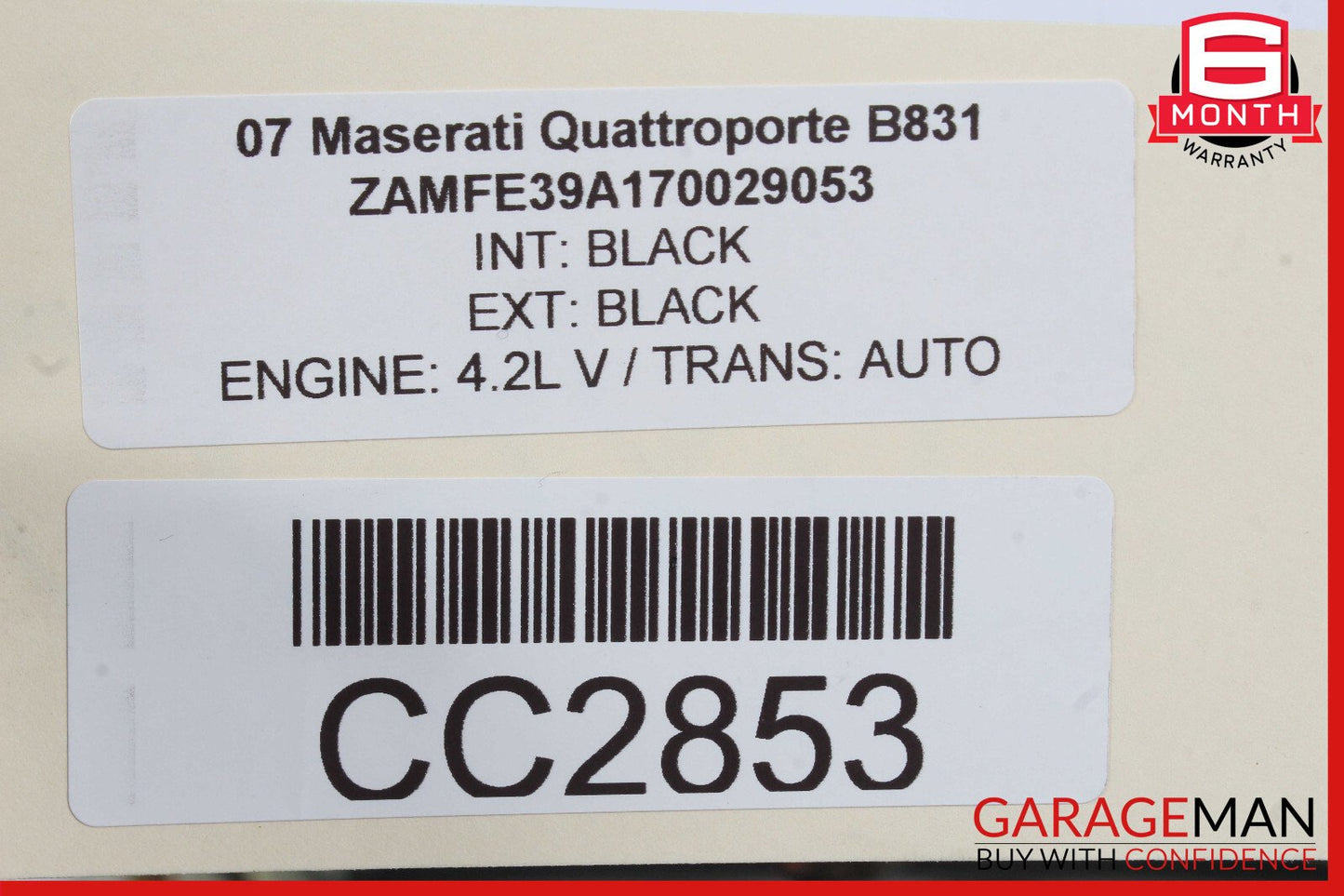 03-13 Maserati Quattroporte M139 Roof Headliner Pillar Set Trim Suede OEM