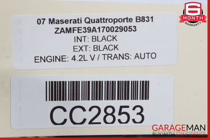 03-13 Maserati Quattroporte M139 Roof Headliner Pillar Set Trim Suede OEM
