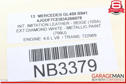 11-20 Mercedes X166 GL450 CLS550 S550 M278 4.6L Engine Cylinder Head Right OEM