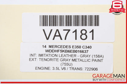 10-16 Mercedes W212 E350 Front Right Lower Bottom Seat Cushion Assembly OEM