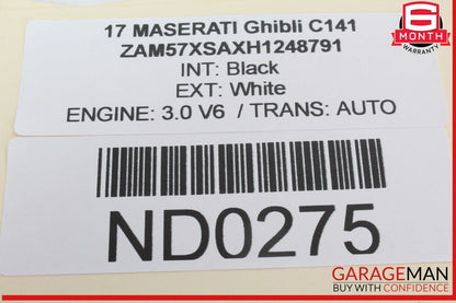 17-24 Maserati Ghibli M157 Center Dash Air Vent Grille Screen Frame Trim Panel