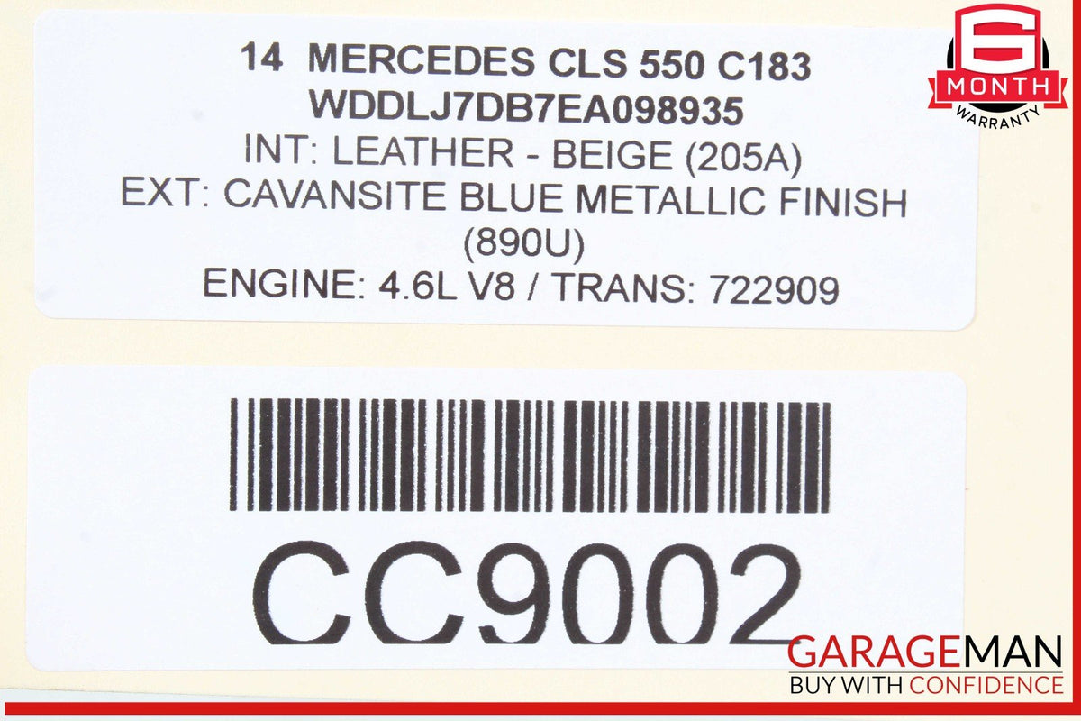 12-14 Mercedes W218 CLS550 Front Right & Left Side Complete Seat Cushion Cover