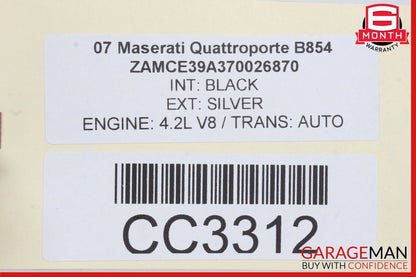 03-08 MASERATI QUATTROPORTE  REAR LEFT AND RIGHT SEATS ASSEMBLY