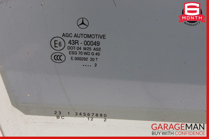 12-14 Mercedes W204 C250 Coupe Front Right Passenger Side Door Window Glass OEM