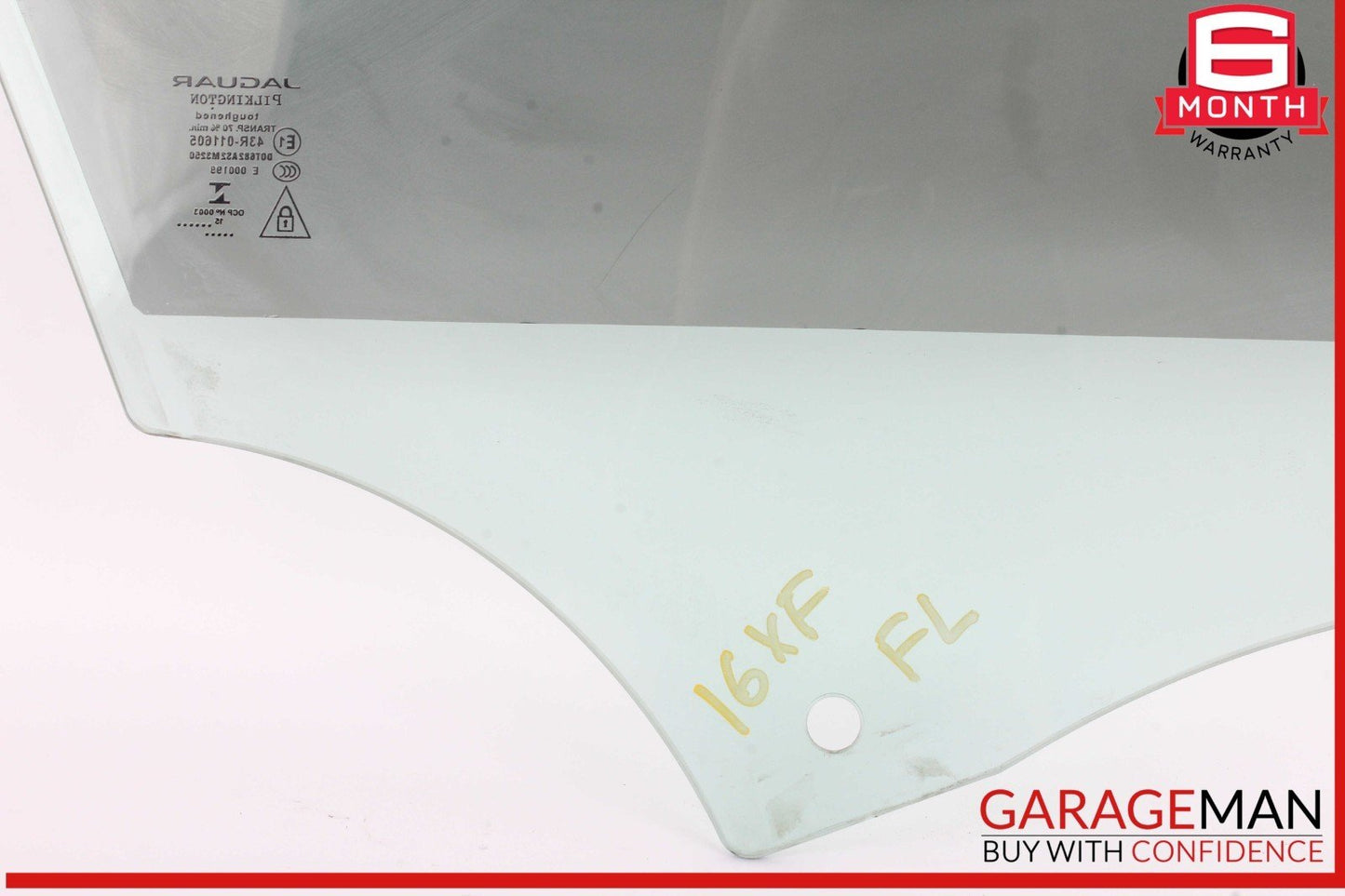 16-22 Jaguar XF Front Left Driver Side Door Window Auto Glass OEM