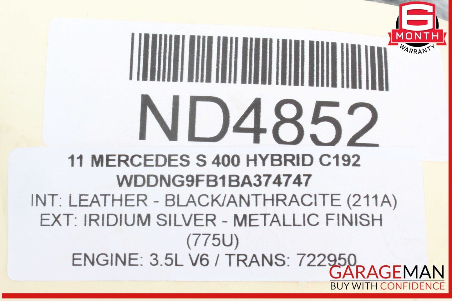 10-13 Mercedes W221 S400 Hybrid Engine Motor Wiring Harness 2720105898 OEM