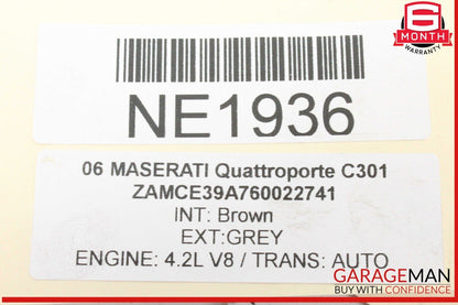 03-06 Maserati Quattroporte M139 Rear Left and Right Side Shock Strut Set OEM
