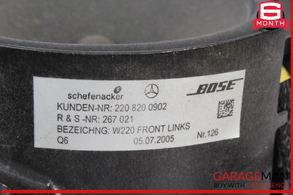 00-06 Mercedes W220 S500 Front Left & Right Side Door Sound Speaker Set
